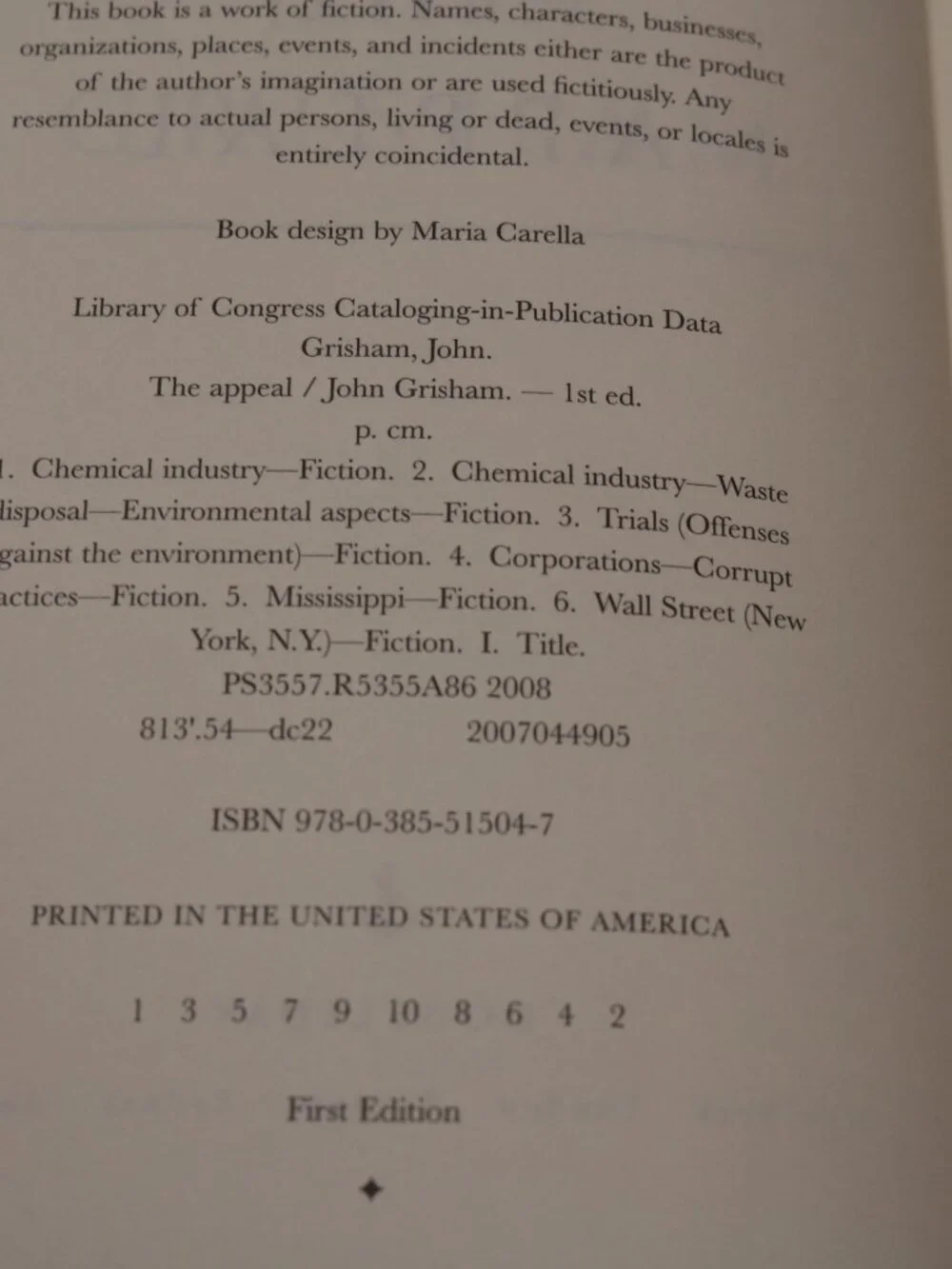 N/A john grisham